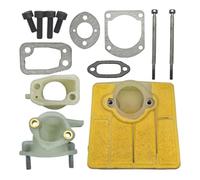 Accesorios para cortacésped Filtro de Aire del colector del Codo de admisión for 266 61 66 carburador silenciador Perno Junta de Tornillo Motosierra 503496901, 501806602