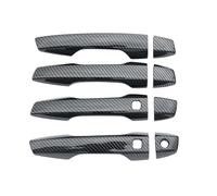 Accesorios para cubiertas de manijas de puertas ex Cubierta Manija Puerta Para Mitsubishi Para Outlander 2022-2024 Negro Brillante Cromado Plateado Orificios Inteligentes(Style 1)