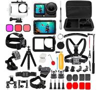 Accesorios para DJI Osmo Action 6, Saprdii carcasa impermeable, asa flotante, protector de pantalla, selfie stick, soporte para bicicleta, diadema, accesorios para buceo para DJI Osmo Action