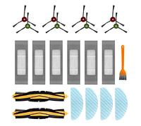 Accesorios para Ecovacs DEEBOT N10 Plus N8 N8+ N8 Pro N8 Pro+ DEEBOT OZMO T8 T8+ T8 AIVI T8 AIVI T8 AIVI + T9 T9+ Aspiradora Robot Filtro Cepillo Paño de Limpieza Piezas de Repuesto (21 unidades)