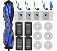 Accesorios para ECOVACS Deebot T50 PRO OMNI Gen3, T50 OMNI Gen3, T30e Omni | Repuesto para robot aspirador - 1 cepillo principal, 4 filtros, 4 cepillos laterales, 6 trapeadores, 4 bolsas para el polvo