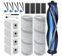 Accesorios para Ecovacs Deebot X11 Pro Omni/X11 Pro/X11 /X9 Pro Omni/T80S Omni Robot Aspirador de Repuesto, 1 Cepillo Principal,2 Cepillo de Rodillo,4 Bolsas para Polvo,4 cepillos Laterales,4 filtros