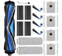Accesorios para Ecovacs Deebot X9 Pro Omni / X9 OMNI / X9 Pro/X11 Pro Omni aspiradora pieza de repuesto, 1 cepillo principal, 2 rollo de paño, 4 bolsas de polvo, 4 cepillos laterales, 4 filtros