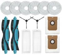 Accesorios para el aspirador robot Cecotec Conga 11090 Spin Revolution, cepillo lateral de repuesto, filtro HEPA, paño de limpieza para Conga 11090 Incluye 2 cepillos principales, 2 filtros, 2