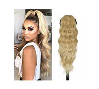 Accesorios Para El Cabello 24 pulgadas sintético largo ondulado cola de caballo cordón extensión de cola de caballo mujeres fibra resistente al calor moño de pelo Piezas De Cabello Para Mujeres(613)