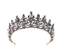 Accesorios para el cabello Accesorios para el cabello para mujeres Tiaras nupciales negros Coronas de la concurso diadema para novias Diabarra Accesorios para el cabello de la boda