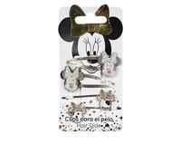 Accesorios para el cabello - Cerda - Minnie Gold - Clips x4 - Color Oro - Para Niña - Niño