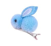 Accesorios para el cabello con forma de conejo diseño lúdico ideal para uso diario campus y exteriores recomendado desde un año hasta dieciséis lavado manual todas las estaciones (Blue, 1-15 Years)