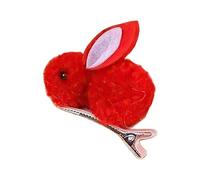 Accesorios para el cabello con forma de conejo diseño lúdico ideal para uso diario campus y exteriores recomendado desde un año hasta dieciséis lavado manual todas las estaciones (Red, 1-15 Years)