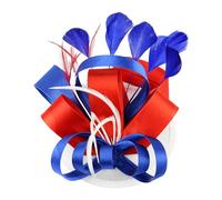 Accesorios para el cabello de malla para novia de Europa y Estados Unidos, para fiesta de graduación, accesorios para el cabello, bandas para el pelo, CosPlay (azul oscuro, talla única)