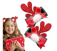 Accesorios para el cabello de Navidad, pinzas para el cabello para mujer,Madera de Navidad Horquilla Horquilla de pelo - Hermosos lazos para el cabello de Navidad, accesorios para el cabello de