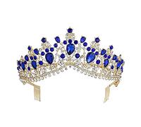 Accesorios para el cabello Diademas para mujeres Tiaras de varios colores Coronas de novia reina con peine Accesorios de joyería para el cabello de moda para bodas nupciales