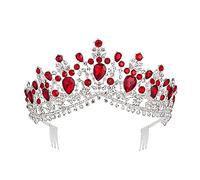 Accesorios para el cabello Diadenta para mujeres Múltiples colores Tiaras Queen Bride Crowns con peine boda nupcial Accesorios de joyería para el cabello