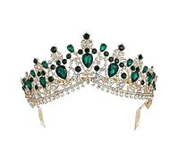 Accesorios para el cabello Diadenta para mujeres Múltiples colores Tiaras Queen Bride Crowns con peine boda nupcial Accesorios de joyería para el cabello