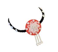 Accesorios para el cabello hechos a mano, coloridos y elegantes, diadema tradicional, adecuada para artistas jóvenes en cualquier ocasión