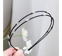 Accesorios para el cabello Horquillas Hada Súper Hada Diadema de temperamento simple Presión para el cabello Doble estrella Diamante de imitación Dulce diadema - Doble estrella de cinco puntas