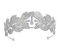 Accesorios para el cabello para mujeres Aleación hecha a mano Aleación Rhinestone Crown Color Silver Tiara Bride Headselio de boda para mujeres Cristales