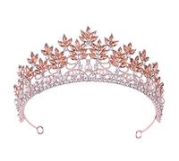 Accesorios para el cabello para mujeres Barroco Fashion Green Red Blue Pink Blanco Cristal Tiara Corona Diadema Diadema de novia Corona Rosa rosa