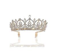 Accesorios para el cabello Tabadilla para la cabeza para mujeres Tiaras de cristal rojo verde Coronas de renovador de diez dianosa vintage con accesorios para el cabello de la boda del peine