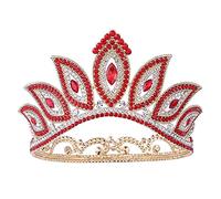 Accesorios para el cabello tiara corona para mujeres reina reina moda hermosa boda de cristal tiaras y coronas diadillas accesorios para cabello dorado