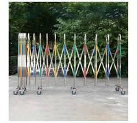 Accesorios para el hogar, Barricada metálica portátil Extensible - Barrera de Seguridad retráctil con Ruedas para Control de tráfico Exterior - Ideal
