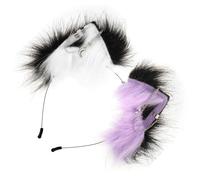 Accesorios para el pelo de orejas de gato con bloqueo de color, alambre ajustable, adornos de anime, Halloween, cumpleaños, orejas de animales