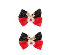 Accesorios para el pelo de reno festivo de moda con pompones, postizos suaves adecuados para varios tipos de cabello