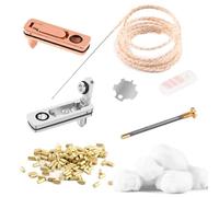 Accesorios para encendedor fluido Zippo y inserto, juego de reparación de piezas de repuesto, incluye guata, pedernal, junta de metal, mecha con aguja guía, fieltro, muelle helicoidal y herramienta de