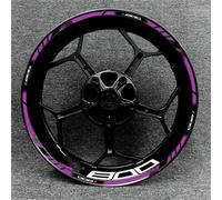 Accesorios para Equipos De Carreras Motocicletas, Decoración Llantas Ruedas, Pegatina Reflectante Adhesiva para Kawasaki Z800 Adhesivo Cubo Rueda(Color12)