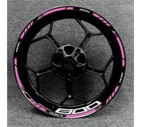 Accesorios para Equipos De Carreras Motocicletas, Decoración Llantas Ruedas, Pegatina Reflectante Adhesiva para Kawasaki Z800 Adhesivo Cubo Rueda(Color21)