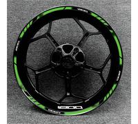 Accesorios para Equipos De Carreras Motocicletas, Decoración Llantas Ruedas, Pegatina Reflectante Adhesiva para Kawasaki Z800 Adhesivo Cubo Rueda(Color29)