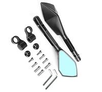 Accesorios para espejos Asas Plegables Universales Espejo Retrovisor Motocicleta Espejos Retrovisores Laterales Para SUZUKI GSXR 600 750 1000 GSX-R600 GSX-R750 GSX-R1000(Nero)