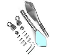Accesorios para espejos Asas Plegables Universales Espejo Retrovisor Motocicleta Espejos Retrovisores Laterales Para SUZUKI GSXR 600 750 1000 GSX-R600 GSX-R750 GSX-R1000(Grey)