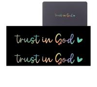 Accesorios para espejos retrovisores para mujer, pegatinas para espejos retrovisores - Vehículos Adhesivo para ventana "Trust In God" Adhesivo para coche Decoración del coche | Pegatinas de coche y