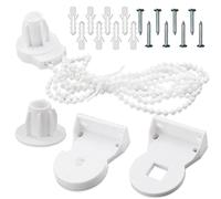 Accesorios para estores enrollables, kit de reparación de repuesto de plástico seguro para niños, 25 mm, accesorios para persianas enrollables con cadena de cuentas, kit de repuesto para barras de