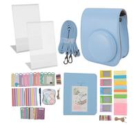 Accesorios para Estuche para Cámara Instantánea, para Fujifilm Instax Mini 12 Estuche para Cámara Instantánea con Mini Marcos de álbum de Fotos con Pegatinas de Bricolaje Filtros