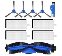 Accesorios para Eufy RoboVac 11S, RoboVac 12, RoboVac 15C, RoboVac 30, RoboVac 30C, RoboVac 35C Aspiradora 4 Un Lado Cepillado 4 Filtro Cepillando el Paladio