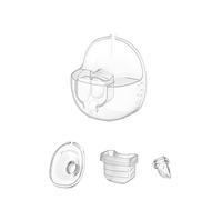 Accesorios para extractor de leche portátil compatibles con TSRETE/Momcozy S18/S21 de 24 mm, incluye válvula de pico de pato, diafragma de silicona, brida de 24 mm, colector de leche y enlazador