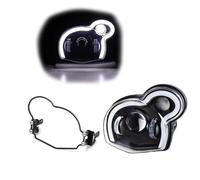 Accesorios para faros Para BMW G650GS / Para Sertao R13 2011-2015 2016 2017 Conjunto De Luces Delanteras Motocicleta Y Cubierta Protectora(White)