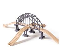 Accesorios para ferrocarril de madera, para ferrocarril de madera, juguete de tren para niños, compatible con otros puentes de ferrocarril de madera, para los más pequeños de 3 primaveras (puente de
