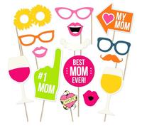 Accesorios para fotomatón para el día de la madre, mejor mamá de la historia, fiesta de clavel, selfie, divertidos letreros coloridos para posar, decoración del día de la madre, regalos de mamá,