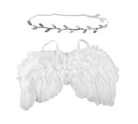 Accesorios para fotos con diadema de hojas, diadema blanca para bebé, accesorios de fotografía, disfraz infantil