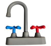 Accesorios para Fregadero de Juguete, Grifo de Cocina de plástico de simulación, Modelo de Fregadero para Juegos de rol preescolares en casa y al Aire Libre..