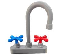 Accesorios para fregadero de juguete, modelo de fregadero de juego de grifo de cocina de plástico de simulación, juego de simulación, accesorio de juguete para juegos preescolares al aire libre en el