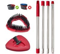 Accesorios para Fregonas Cabezas de Fregona de Repuesto, Recambios de Mopas para Vileda Turbo Juego de Cabezal de Microfibra, Base, Cepillo y Mangos de Repuesto para EasyWring Spin Mop