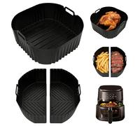 Accesorios para freidora de aire caliente, 3 unidades - Moldes de silicona compatibles con Cosori, Ninja, Russell Hobbs - Apto para lavavajillas y reutilizable, ideal para hornear