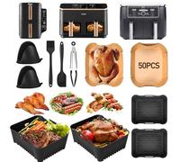 Accesorios para freidora de aire caliente Cosori y accesorios para freidora de aire caliente Russell Hobbs, compatible con COSORI Dual Blaze Airfryer 8,5L, Russell Hobbs 2 cámaras 9L, Ninja Double