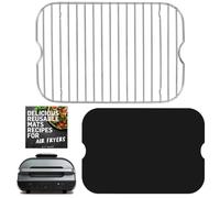 Accesorios para freidora de aire Ninja Foodi Smart XL 6 en 1 FG551 y accesorio de forro reutilizable para parrilla interior y freidora de aire, cocina, hornear y deshidratar, acero inoxidable,