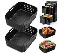 Accesorios para freidora de aire para Philips Airfryer 4000 Series Stacked Dual Basket 10L, 2 piezas de molde de silicona para Philips NA460