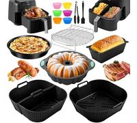 Accesorios para freidoras de aire caliente COSORI Turboblaze 6L Airfryer XXL 5,5L 6,4L, accesorios para freidoras Ninja MAX PRO AF180EU, Russell Hobbs XXL 8L, 8,3L y otras freidoras de 4,7-8,3L.